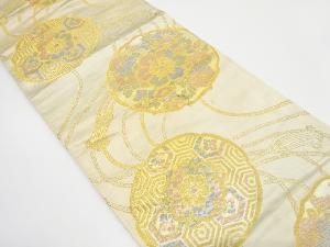 アンティーク 鏡裏に華紋織り出し袋帯(材料)